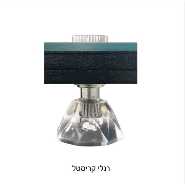 ⁦מגש לחלות שבת מזכוכית מראה ושברי אבנים⁩ – תמונה ⁦3⁩
