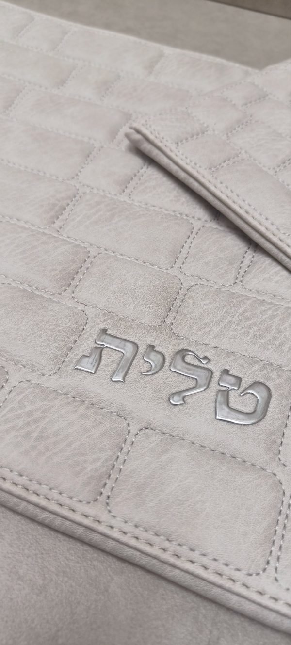 ⁦סט נרתיקים לטלית ותפילין דגם כותל⁩ – תמונה ⁦3⁩