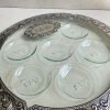 ⁦קערת סימנים זכוכית עם פלקטה⁩ – תמונה ⁦2⁩