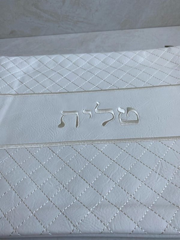 ⁦סט נרתיקים לטלית ותפילין צבע שמנת⁩ – תמונה ⁦2⁩